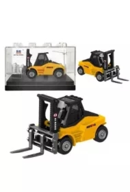 Wózek widłowy metalowy żółty 1:80