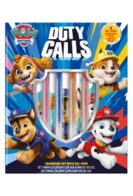 Długopis żelowy 6 szt z notatnikiem Paw Patrol PW19995