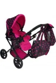 Wózek dla lalek głęboki z torbą