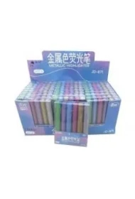 Flamastry metaliczne 6 kolorów