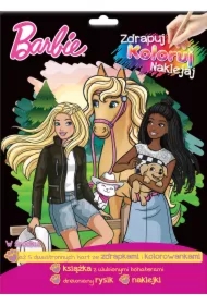 Barbie. Zdrapuj, koloruj, naklejaj
