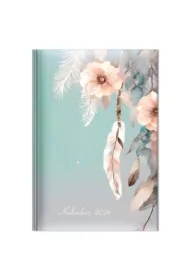 Kalendarz 2026 tygodniowy A5 Piórko boho SK1