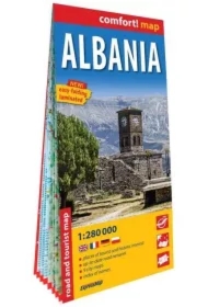 Albania laminowana mapa samochodowo-turystyczna 1:280 000