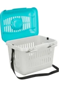 Transporter Midi-Capri, 44 x 33 x 32 cm, ciemnoszary/jasnoniebieski