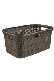 Curver kosz do magla "natural style" ciemny brąz