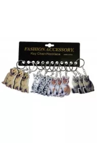 Brelok kot/pies (12sz)