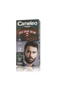 Men Hair Color Cream farba do włosów brody i wąsów 1.0 Black