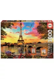 Puzzle 3000 el. Zachód słońca w Paryżu