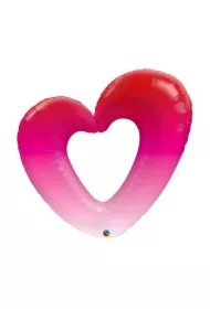Balon foliowy Pink Ombre Heart 107cm