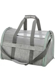 Dillon, transporter, dla psa, szaro/miętowa, 33 x 32 x 54 cm