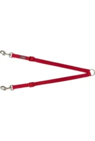 Premium, rozdzielacz, do smyczy, taśma, czerwony, M-L: 40-70 cm/20 mm