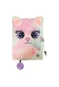 Pamiętnik z kłódką A5 3D włochacz Charming Cat