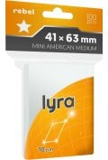 Koszulki na karty Rebel (41x63 mm) \Mini American Medium\ Lyra, 100 sztuk