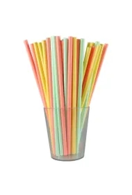 Słomki papierowe pastelowe