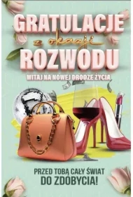 Karnet Rozwód Damski z zawieszką