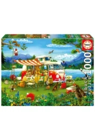 Puzzle 1000 el. Wakacje z kamperem