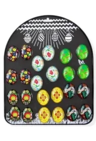 Magnesy świąteczne pisanki małe 24 szt