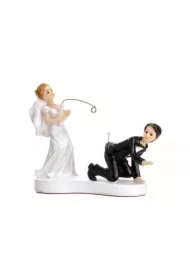 Figurka Para Młoda z wędką 13cm