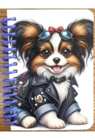 Kołonotatnik ozdobny A7/64K gładki Pies