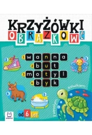 Krzyżówki obrazkowe z wesołym żółwikiem. Od 6 lat
