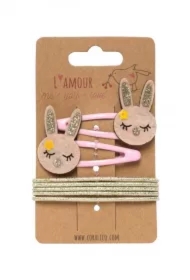 Zestaw spinki i gumki