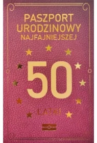 Karnet Urodzinowy 50 JCX-040