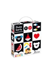 CzuCzu. Duże karty kontrastowe dla dzieci w wieku 0-3 mies.+