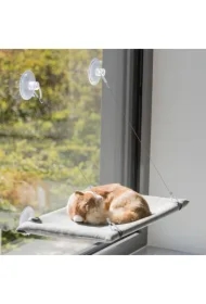 Mata do leżenia na szybę, welur, szara, 50 x 30 cm