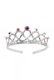 Korona tiara srebrna Emy