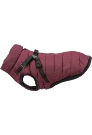Pirou, płaszczyk zimowy z szelkami, dla psa, sangria, XS: 30 cm