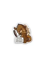 Magnes na lodówkę Sherlock Koci Detektyw