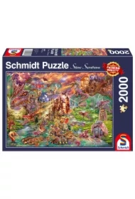 Puzzle 2000 el. Smoczy skarb