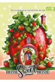 Kolorowanka A4 pionowa 8 obrazków Domki zielony