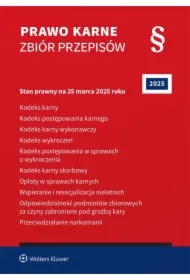 Kodeks karny. Kodeks postępowania karnego. Kodeks karny wykonawczy. Kodeks wykroczeń. Kodeks postępowania w sprawach o wykroczenia. Kodeks karny skarbowy. Opłaty w sprawach karnych. Wspieranie i resocjalizacja nieletnich