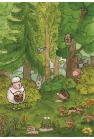 Pocztówka z kolorowanką Niech wszystko