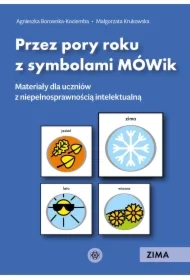 Przez pory roku z symbolami MÓWik. Zima