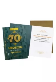 Karnet B6 Urodziny 70 męskie