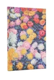 Kalendarz książkowy maxi 2026 Monet's Chrysanthem