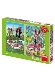 Puzzle 2w1 Krecik i Przyjaciele 2x48el