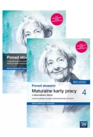 Pakiet Ponad słowami 4. Podręcznik i Maturalne karty pracy z dziennikiem lektur do języka polskiego dla liceum ogólnokształcącego i technikum. Zakres podstawy i rozszerzony