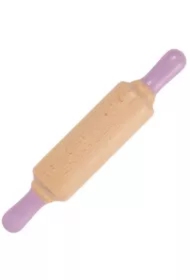 Wałek do ciastoliny drewniany fioletowy