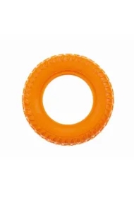 Opona, gryzak dla psa, TPR, pomarańczowa, 15 x 15 x 4 cm
