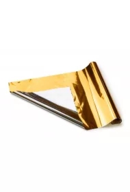 Folia dekoracyjna metalizow złoto-srebrna 0.5x50m