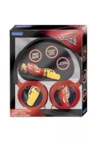 Składane słuchawki przewodowe stereo Disney Cars z głośnością bezpieczną dla dzieci Lexibook HP010DC