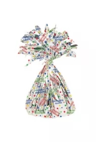 Ciężarek do balonów foliowych Happy Birthday 170g