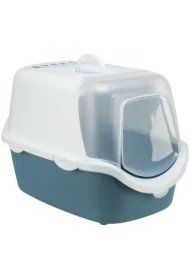 Kuweta kryta Vico Open Top, 40 x 40 x 56 cm, niebiesko-szara/biała