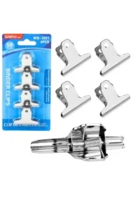 Klipsy metalowe biurowe 4 szt 50mm