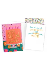 Karnet Urodziny damskie (tort)