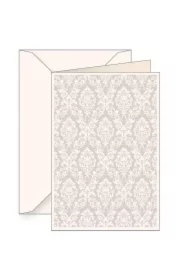 Karnet B6 + koperta 5940 Szare wzory