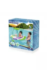 ŁÓDKA DLA NIEMOWLĄT Z DASZKIEM 107X112CM